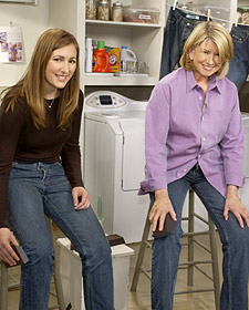 Martha Stewart in jeans